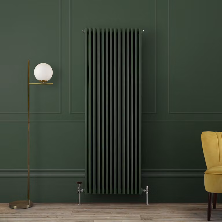 Radiatore Verticale Tradizionale Triplo Verde 1800x650x100mm