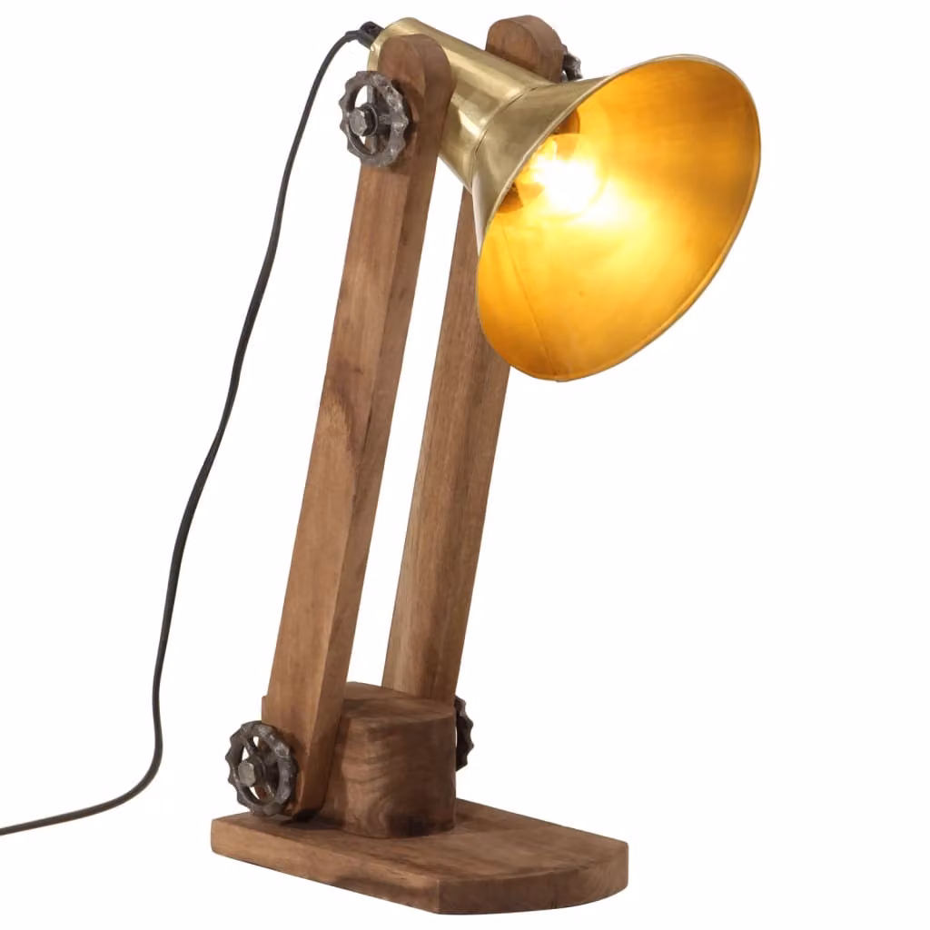 Maison Exclusive - Lampada da scrivania, 25 W, ottone anticato, 23x13x52 cm, attacco E27
