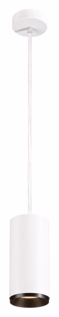 NUMINOS Lampada a sospensione LED per interni DALI SLV Dimensioni: 21,3 x 10 cm, Colore: bianco/nero, Temperatura colore: 2700 Kelvin, Angolo di emissione: 36 gradi