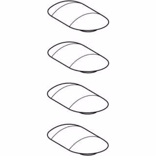Geberit 244824001 Set tampone per sedile WC
