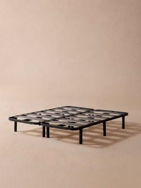 Rete a dogghe Kenay Home nera con telaio in metallo L 160 cm x P 200 cm