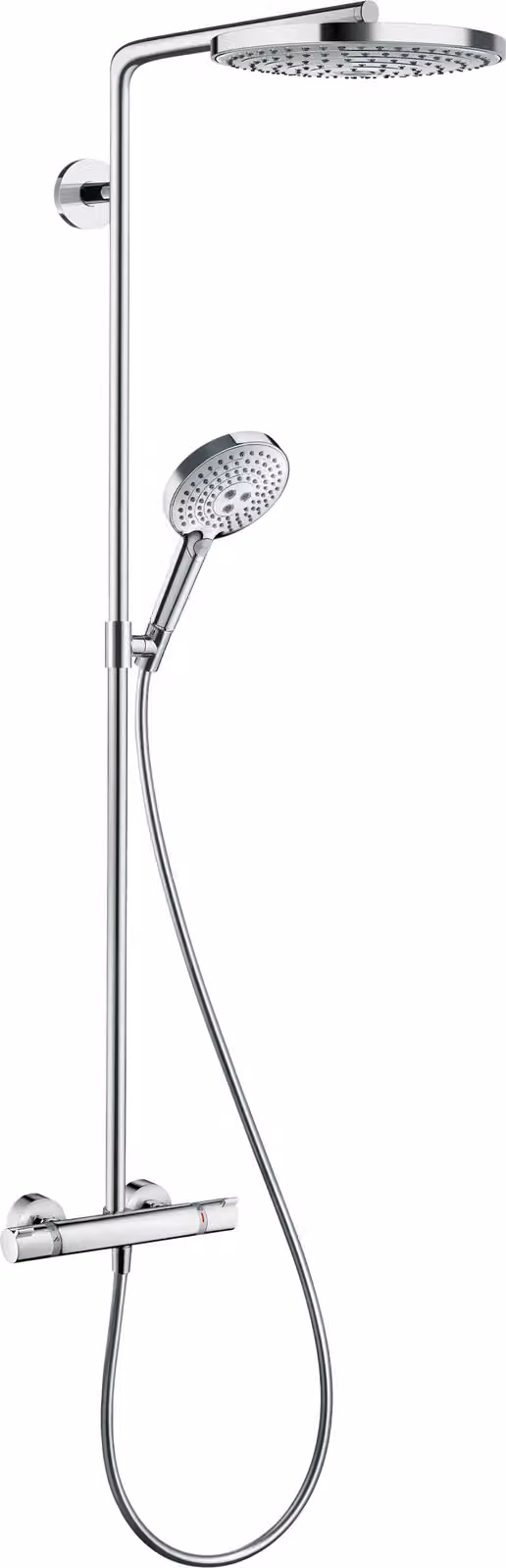 Hansgrohe Showerpipe Raindance Select Bianco / Cromo con soffione S 240 2jet