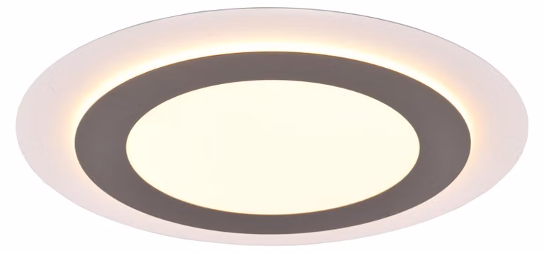 Lampada da soffitto MORGAN con telecomando, argento, Ø 45 cm