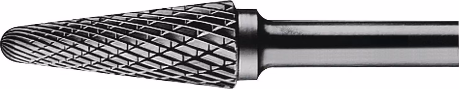 Punta KEL 10 mm, lunghezza testa 20 mm, gambo 6 mm, dentatura in metallo duro a croce