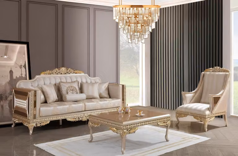 Sofagarnitur 31 Sitzer Couchtisch Wohnzimmer Modern Luxus Möbel