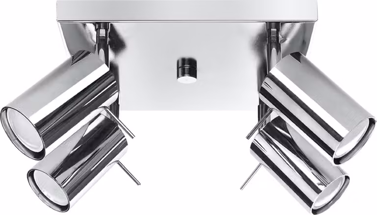 Lampada da soffitto TORQUE cromata 4xGU10x40W in metallo, dimensioni: 15x25x25 cm, IP20, Pure Lume