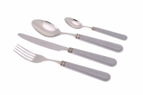 Servizio Set di Posate 24 Pezzi in Acciaio Inox Rivadossi Sandro Mistral Grigio