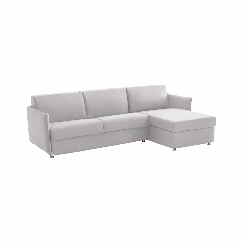 Divano Letto Sumirago DMORA con Penisola Sfoderabile Made in Italy, Grigio, L/P: 260 x 160 cm – 2