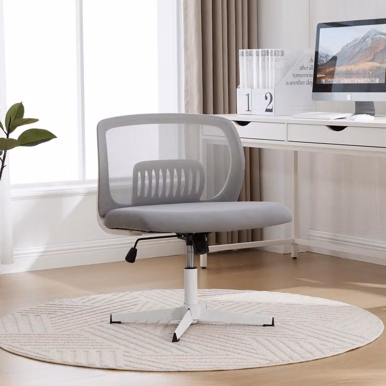 Sedia da ufficio senza braccioli - Sedia ergonomica per ufficio - Sedia per computer - Sedia per scrivania