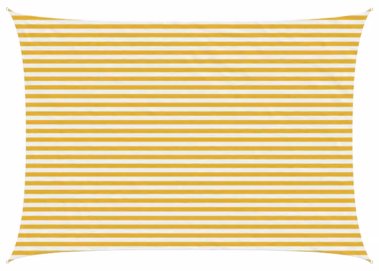 Telo Ombra Giallo e Bianco 3,5 x 4,5 m HDPE