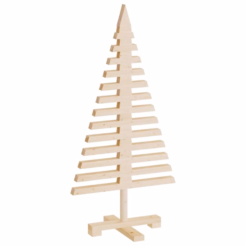 | Albero di Natale in legno | naturale 90 cm Legno di pino massello