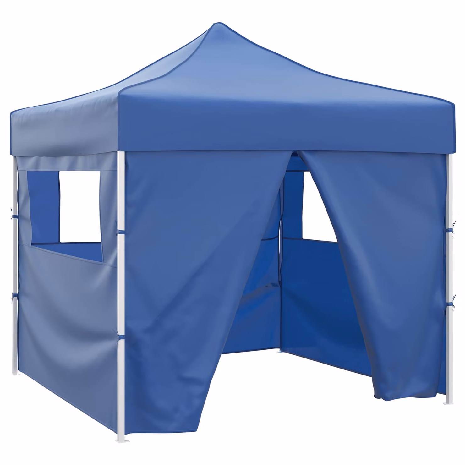 Tenda Party vidaXL in tessuto Oxford blu e bianco, L/P/H: 291 x 291 x 315 cm