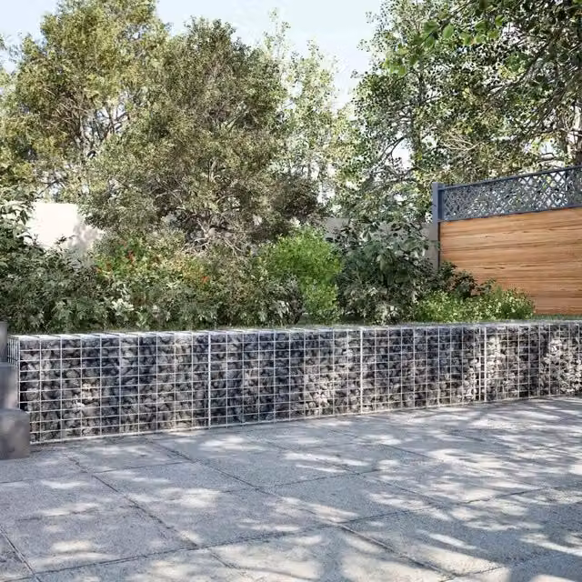 Gabione con Filo da 5 mm e Rete da 5x10 cm 1100x30x50 cm 3464632