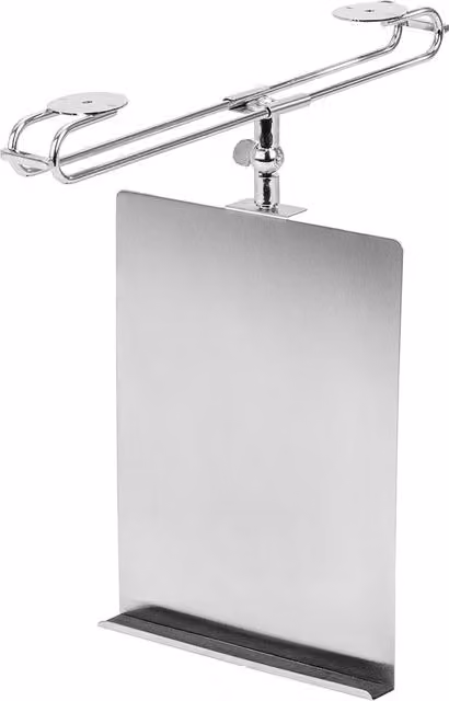 Supporto da parete per tablet e ricettario Wenko in acciaio inossidabile color argento