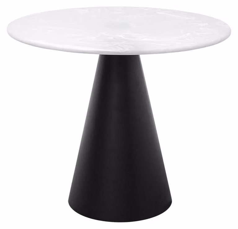 Tavolino di design Casa Padrino nero / bianco 70 x h. 60 cm - Tavolo da soggiorno