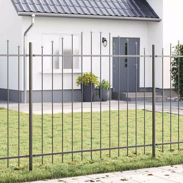 Maison Exclusive - Recinzione per giardino WOERDEN, 4 pezzi, 170 x 165 cm, grigio
