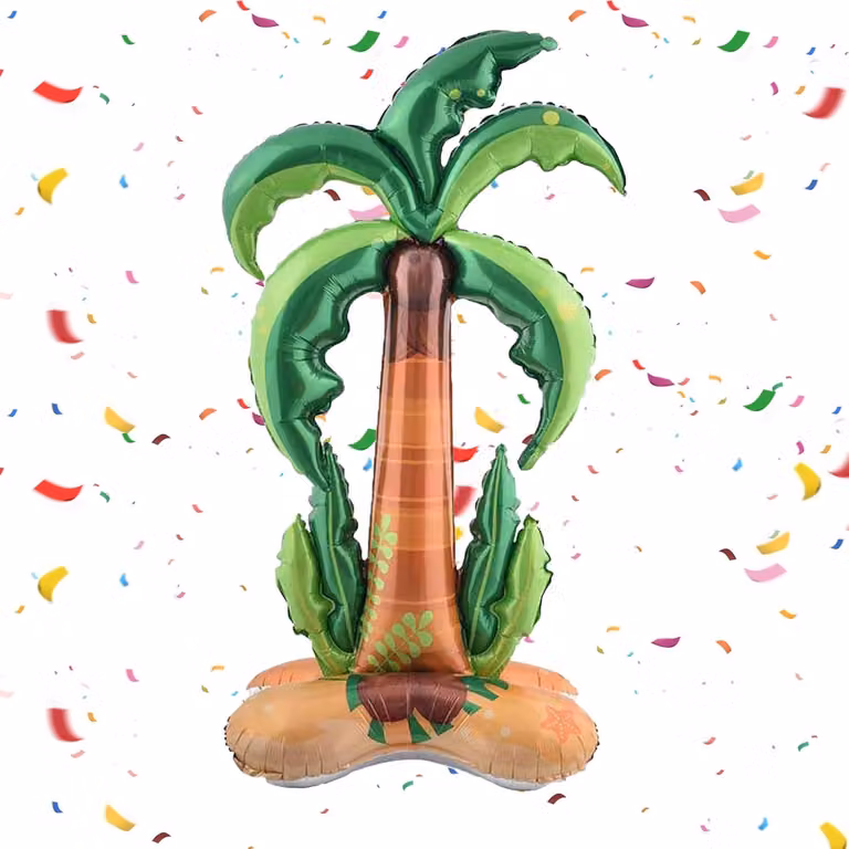 Palma gonfiabile, decorazione tropicale, dimensioni 121 x 59 cm, ideale per giardino e piscina