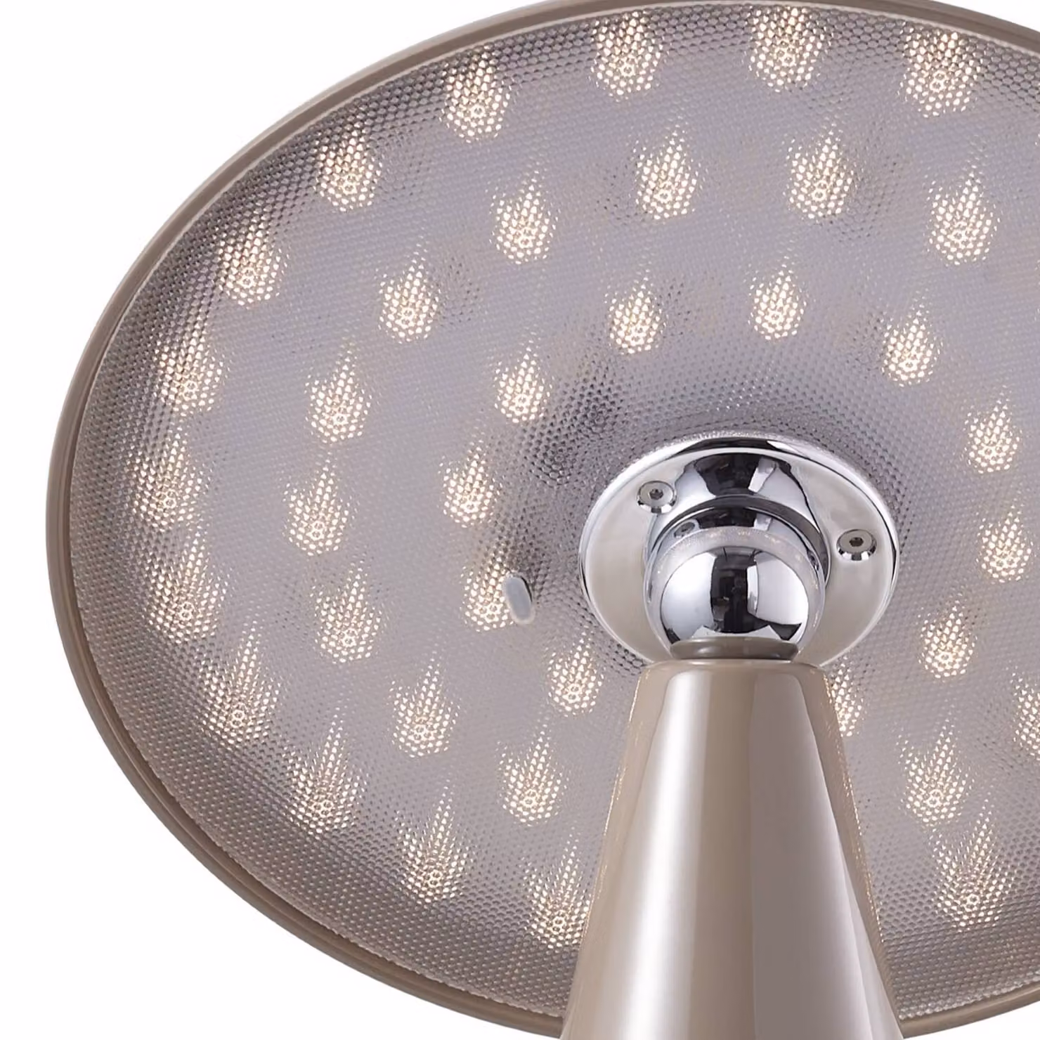 Beacon Lighting Lampada da tavolo LED ricaricabile Kinoko, marrone, 27 cm, CCT dimmerabile, Marrone / Ruggine, Soggiorno / Sala da pranzo, Plastica, Moderno