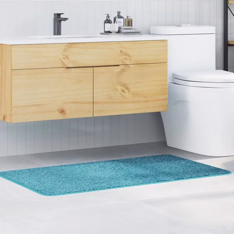 Tappetino da bagno antiscivolo e lavabile vidaXL Turchese L: 70 cm, P: 120 cm
