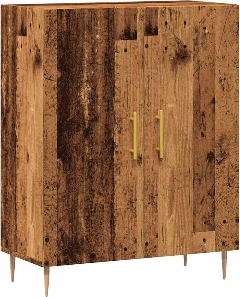 Credenza Legno Antico 69,5x34x90 cm in Legno Multistrato