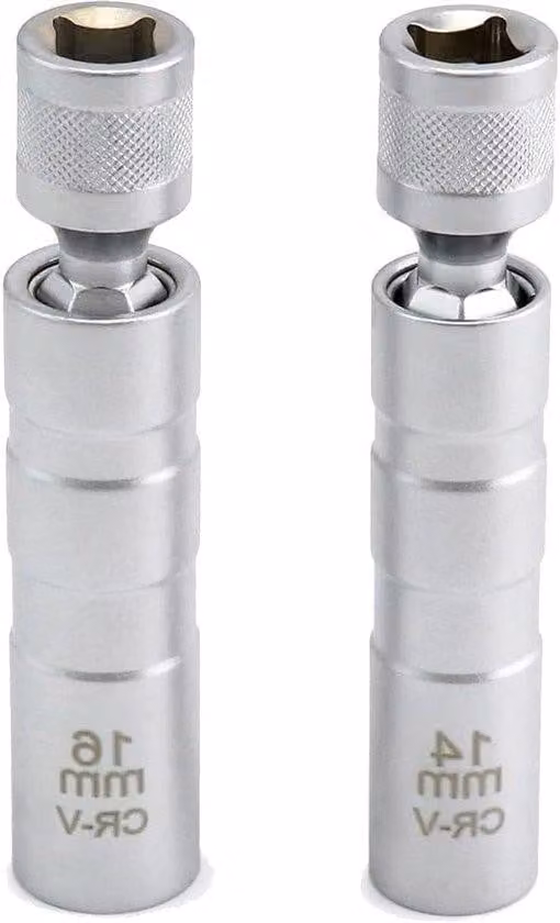 Set di riparazione auto con magnete - Flessibile e smontabile - Chiave a bussola da 3/8 di pollice - Set da 2 pezzi