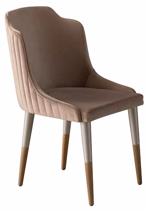 Braune Esszimmerstühle Gruppe Küchenstühle 6tlg Stoffstühle Esszimmer