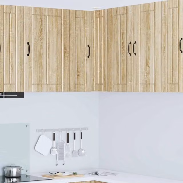 Armadio da cucina moderno vidaXL con ante scorrevoli in legno marrone, L/P/H: 57 x 57 x 80 cm