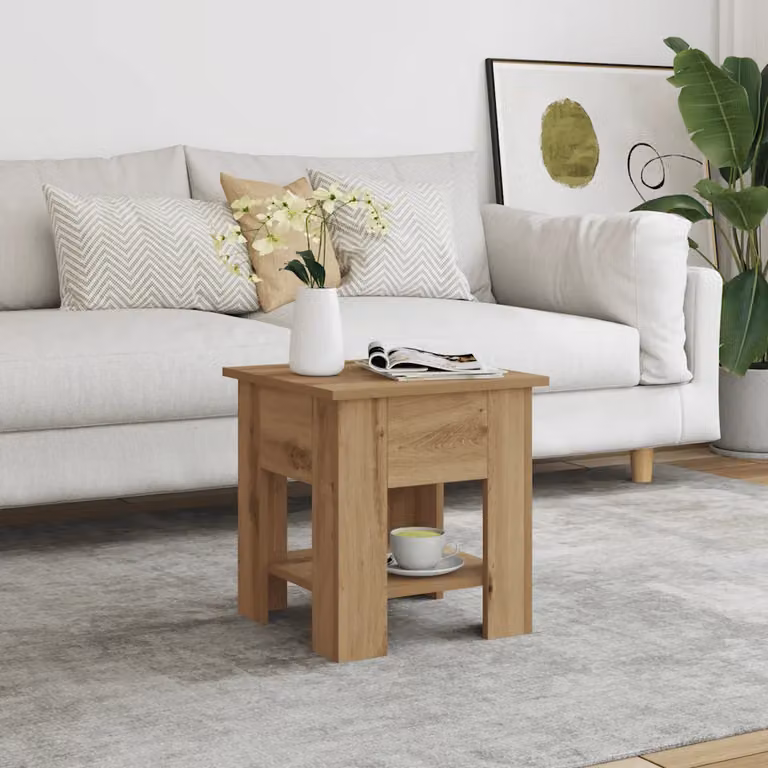 vidaXL Tavolino da Salotto Moderno in Legno Marrone L/P/H: 40 x 40 x 42 cm