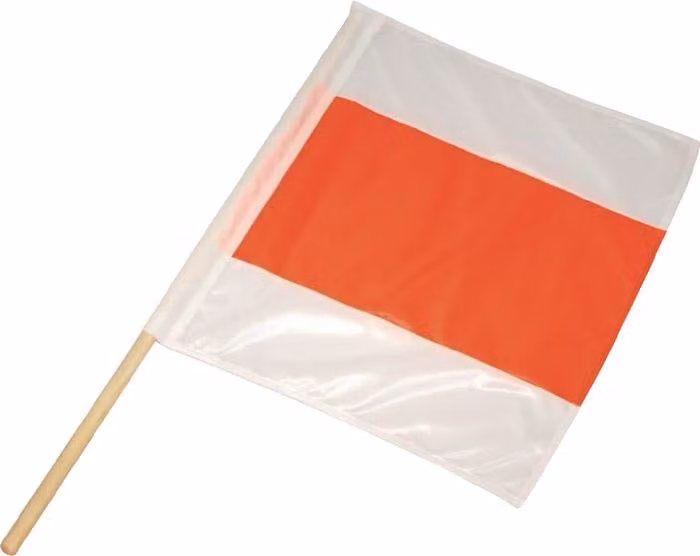 Bandiera di segnalazione lunghezza 750 x larghezza 750 mm - P1032