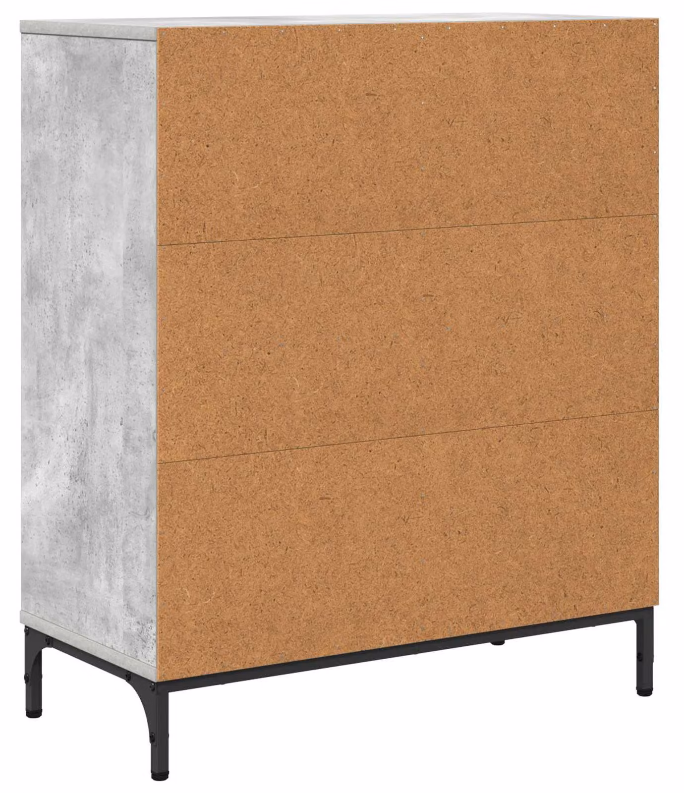 Credenza Grigio cemento 69,5 x 33 x 82 cm Legno multistrato