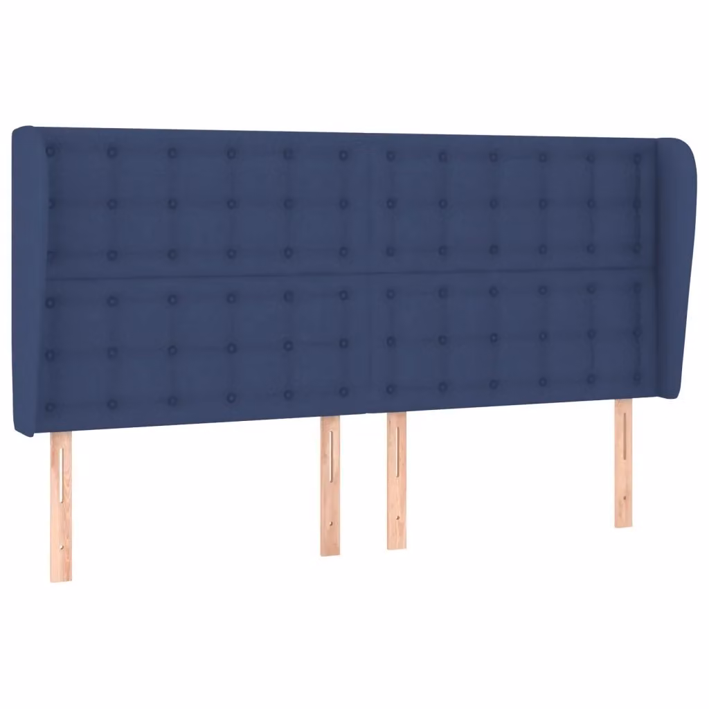 Testiera con Orecchie Design Mania in Tessuto Blu L: 183 cm, P: 23 cm, H: 118/128 cm – 2