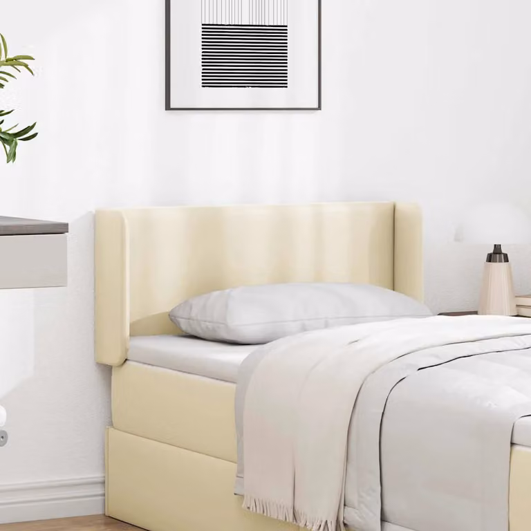 Pannello testata letto imbottito vidaXL in ecopelle beige L 40,5 cm x P 40,5 cm x H 4 cm