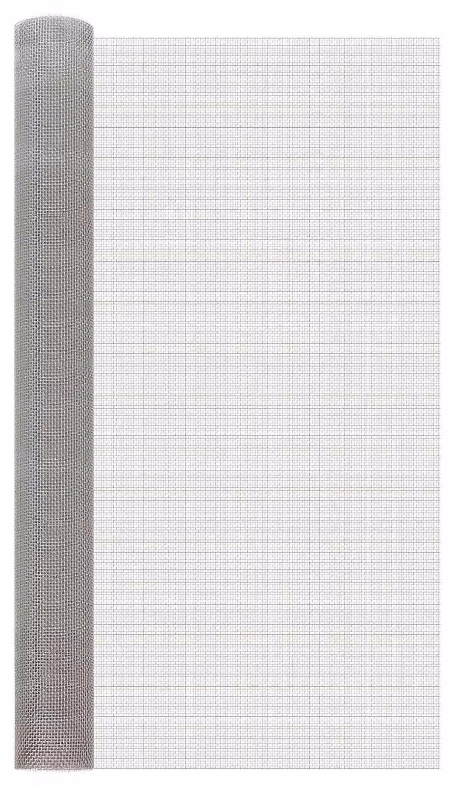 Schermo a rete, dimensioni 100 x 500 cm, maglia 6, acciaio inossidabile 201