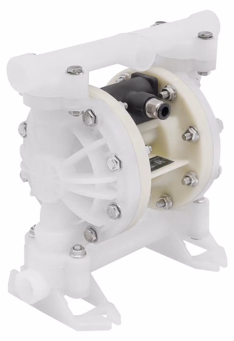 Pompa per acqua portatile - Pompa a membrana - Funzionamento senza elettricità - Portata massima: 69 metri - Aspirazione massima: 5 metri - Materiale plastico resistente - Design integrato, sigillato e a prova di perdite - Bianco
