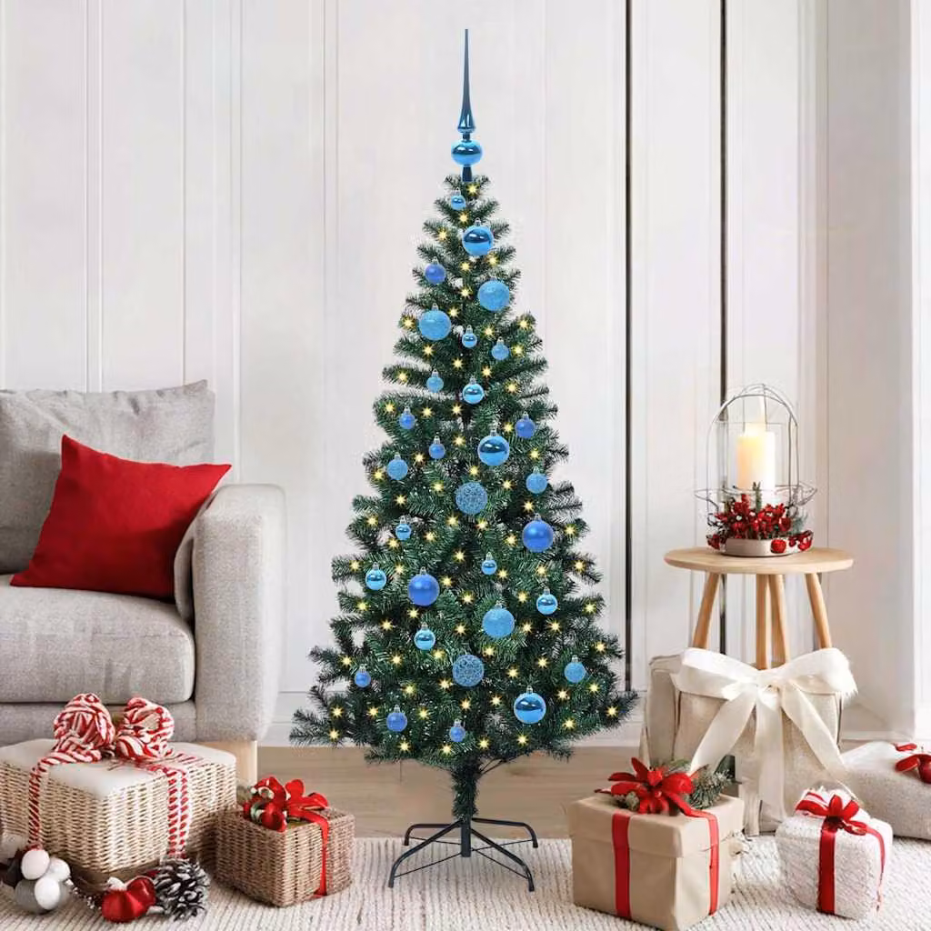 Maison Exclusive - Albero di Natale artificiale illuminato, verde, 150 cm