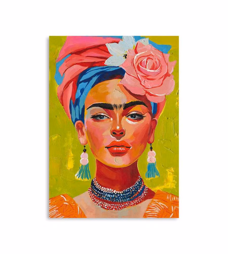 Domo Mea Dipinto Decorativo su Tela - Frida Kahlo - 50 x 70 cm