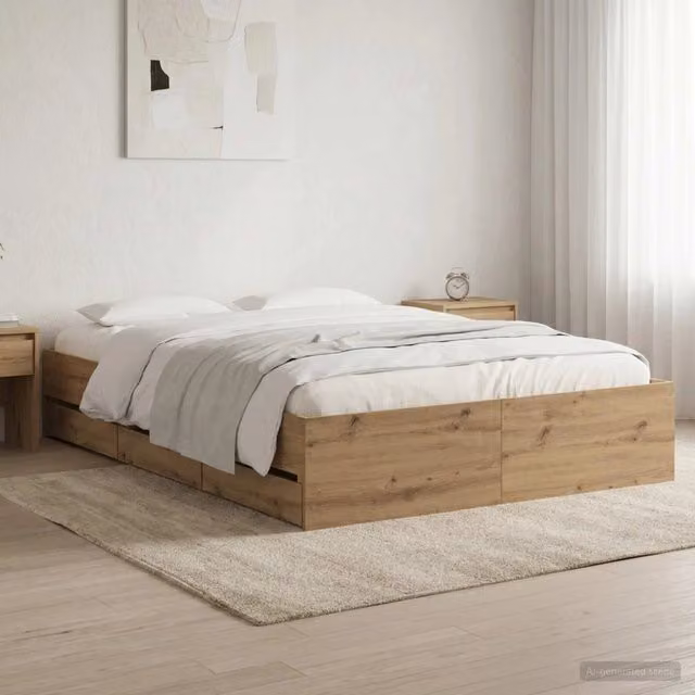 Telaio del letto con storage Rovere Artigianale 135 x 190 cm 3445767