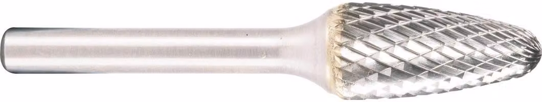 Fresa in metallo duro Projahn, forma F arco circolare d1 16,0 mm, diametro gambo 6,0 mm dentatura incrociata