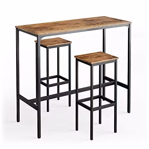 Vicco Tavolo bar alto Fyrk, Legno antico, 120 x 50 cm