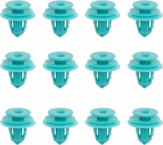 Set di pannelli per porte da 30 pezzi, verde, con clip decorative
