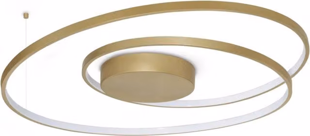 Plafoniera Collezione OZ LED 52W Luce Calda 3000K Ottone Dimmerabile Ideal Lux