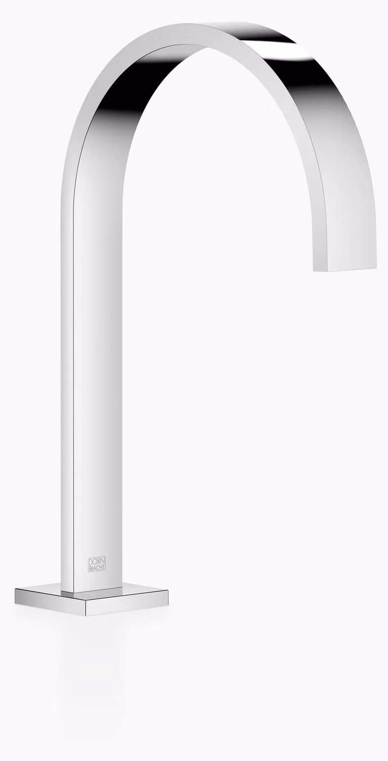 Dornbracht MEM Bec déverseur pour lavabos avec garniture d'écoulement, saillie 200mm, 13715782-00, 13715782-00