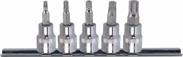 KS TOOLS Set di bussole 3/8" CHROMEplus XZN 5 pz. M4-M10 - 918.3773