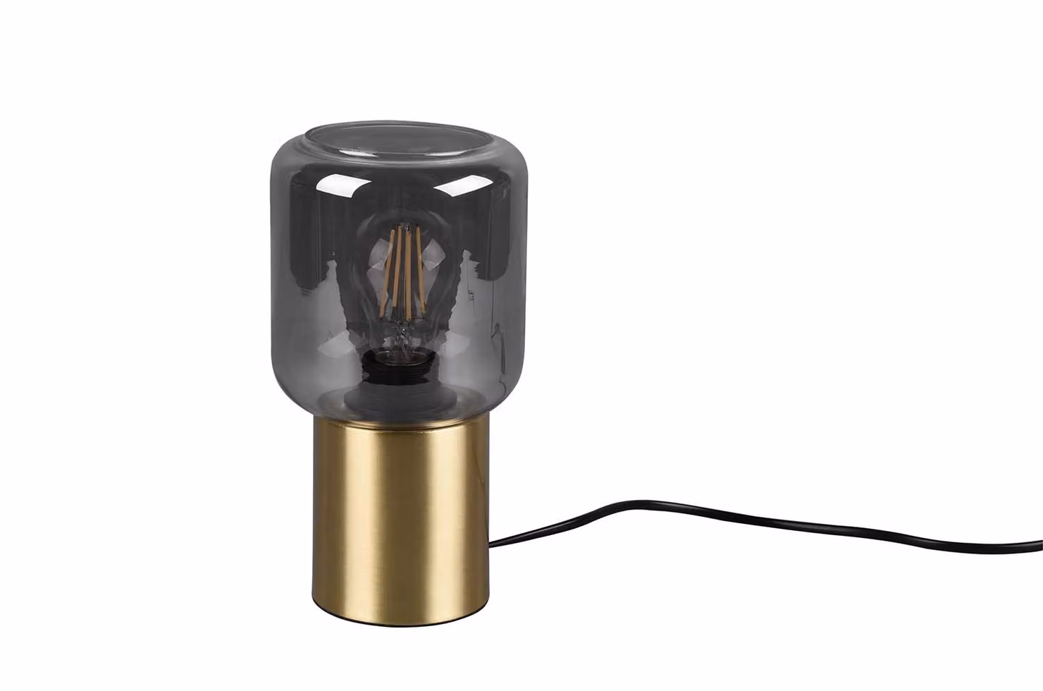Lampada da tavolo NICO oro-trasparente 1xE27x40W vetro, dimensioni: 24x13x13 cm, IP20, RL