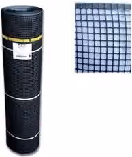 Rete a maglie quadre Tenax in materiale plastico colore Antracite 1x50mt