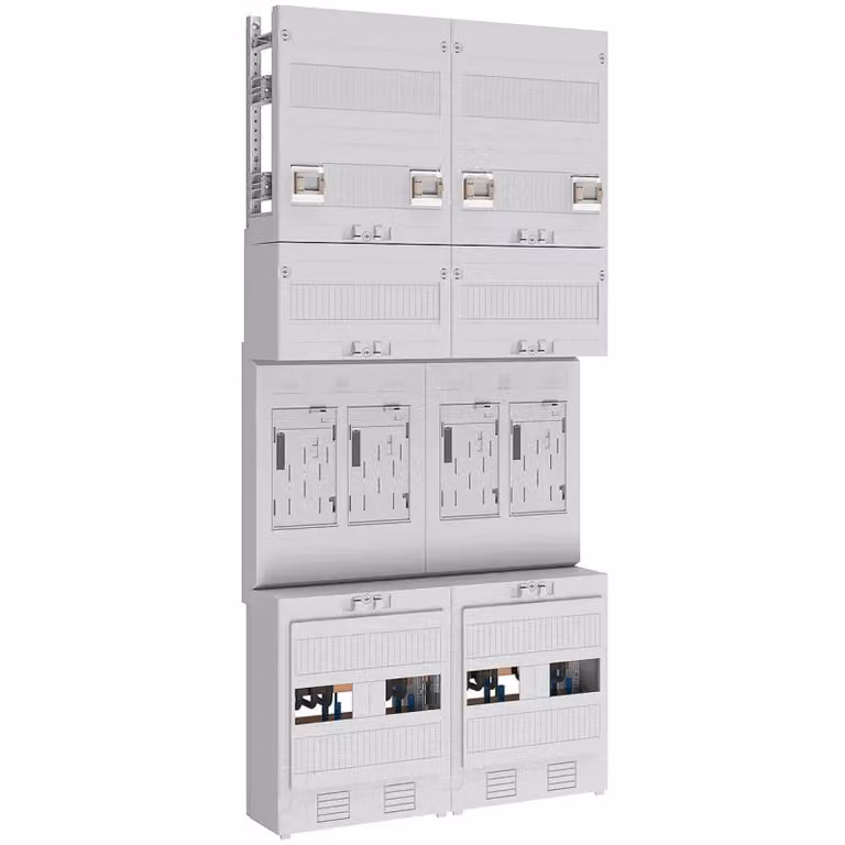 Spazio contatori eHZ 4Z - Pannello contatori 4 file di contatori kWh 0 EZ27440