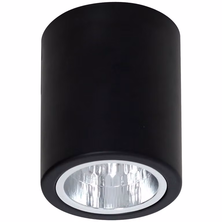 Spot a soffitto nero rotondo Ø9cm 1xE27 15W Downlight rotondo Luminex