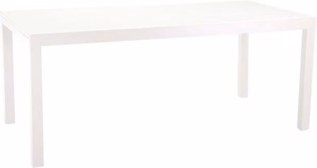 Tavolo alluminio boise bianco opaco allungabile cm 160/220x90h67,5/75