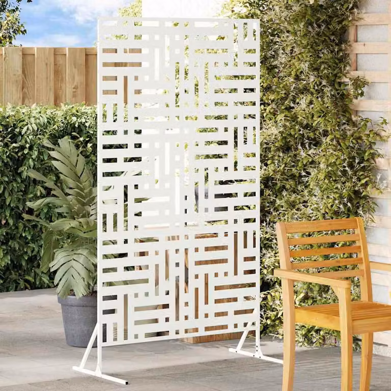 Maison Exclusive - Schermatura 100 x 50 x 180 cm in acciaio bianco