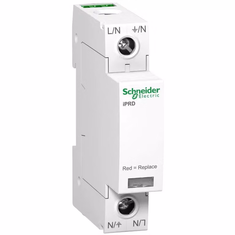 Schneider Electric Scaricatore di sovratensione iPRD40r, Tipo 2, Moduli di protezione innestabili, 1P, Imax 40 kA A9L40101